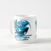 Mug blanc plongeur requin コーヒーマグカップ (正面左)