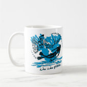 Mug blanc plongeur requin コーヒーマグカップ (左)