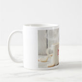 Mug Blanc Saint-Valentin avec Photo de Tasses "I L コーヒーマグカップ (左)