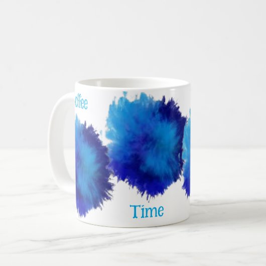 Mug blue desire  コーヒーマグカップ (正面左)