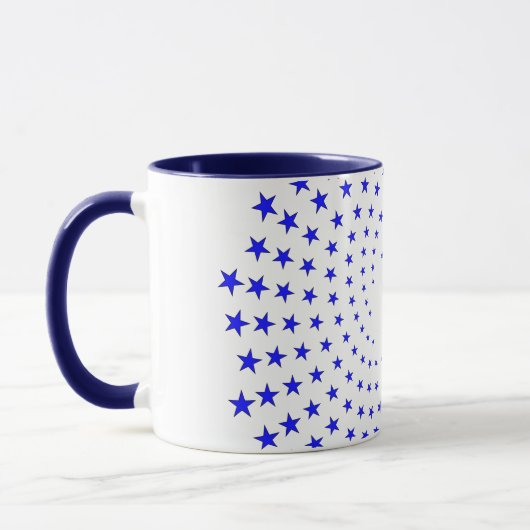 Mug - Blue Star Swirls マグカップ (左)