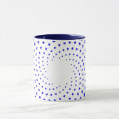 Mug - Blue Star Swirls マグカップ (中央)