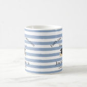 Mug Blue & White Stripe Graduate 2026  コーヒーマグカップ (中央)