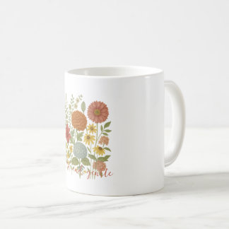 Mug bohème floral "Wild and Gentle" Inspirant コーヒーマグカップ