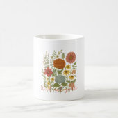 Mug bohème floral "Wild and Gentle" Inspirant コーヒーマグカップ (中央)