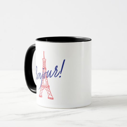 Mug Bonjour Paris ! マグカップ (正面左)