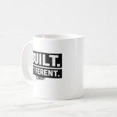 MUG - BUILT DIFFERENT コーヒーマグカップ (正面左)