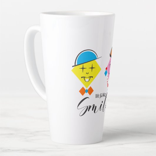 Mug/Caneca Mr. & Mrs. Smith カフェラテマグ (左アングル)