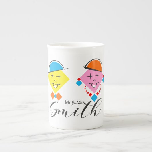 Mug/Caneca Mr. & Mrs. Smith ボーンチャイナマグカップ (正面)