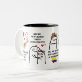Mug caranguero "C0QUETA" ツートーンマグカップ (正面左)