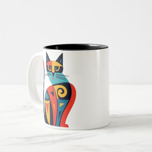 mug cat ツートーンマグカップ (正面左)