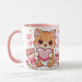 Mug Cat Valentine  マグカップ (左)