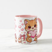 Mug Cat Valentine  マグカップ (正面右)