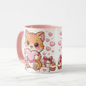 Mug Cat Valentine  マグカップ (正面左)