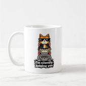 Mug – Cats on Top, Silent Judgment コーヒーマグカップ (左)