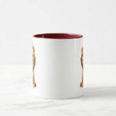 Mug céramique avec image de lion adorable. マグカップ (中央)