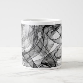 Mug Céramique Lignes Fumée Noire ジャンボコーヒーマグカップ