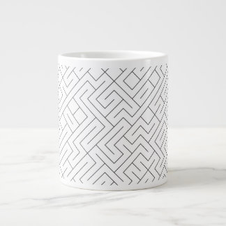 Mug Céramique Lignes Graphiques Labyrinthe ジャンボコーヒーマグカップ