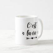 Mug "C'est la vie" コーヒーマグカップ (正面右)
