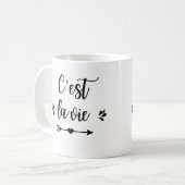 Mug "C'est la vie" コーヒーマグカップ (正面左)