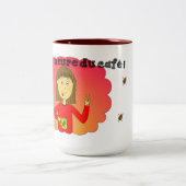 Mug "C'est l'heure du café !" ツートーンマグカップ (中央)