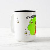 Mug "C'est l'heure du thé !" pour gaucher ツートーンマグカップ (正面左)