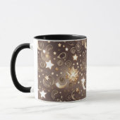 Mug - Champagne Gold Celestial Moon マグカップ (左)