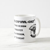 MUG Charisme du Caporal-Chef Royal Cambouis コーヒーマグカップ (正面右)