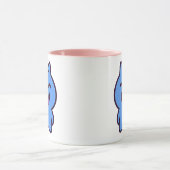 Mug chat sympa avec clin d'œil. マグカップ (中央)