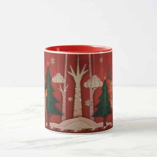 Mug Christmas fawn マグカップ (中央)