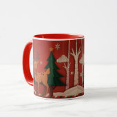 Mug Christmas fawn マグカップ (正面左)