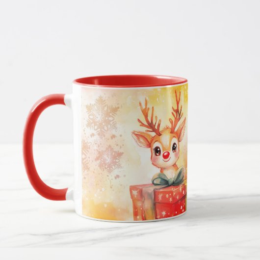 Mug Christmas fawn マグカップ (左)
