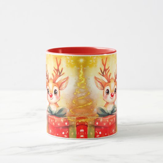 Mug Christmas fawn マグカップ (中央)