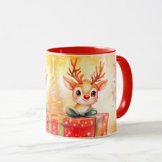 Mug Christmas fawn マグカップ (正面右)