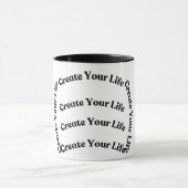 Mug citation “Create Your Life” – Inspiration et m マグカップ (中央)