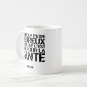 MUG : Citation — Voltaire コーヒーマグカップ (正面左)