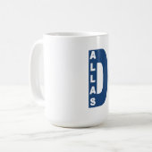 Mug classique blanc DALLAS コーヒーマグカップ (正面左)