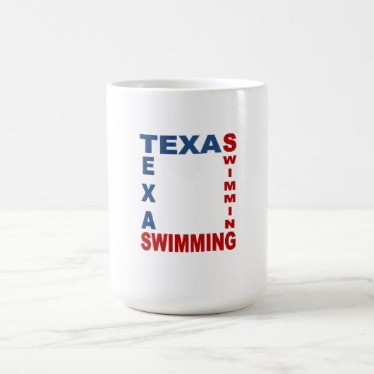 Mug classique blanc TEXAS PISCINE コーヒーマグカップ (中央)