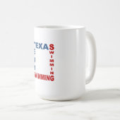 Mug classique blanc TEXAS PISCINE コーヒーマグカップ (正面右)