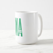 Mug classique blanche WASHINGTON SOCCER コーヒーマグカップ (正面右)