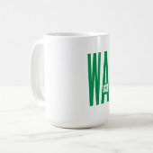 Mug classique blanche WASHINGTON SOCCER コーヒーマグカップ (正面左)