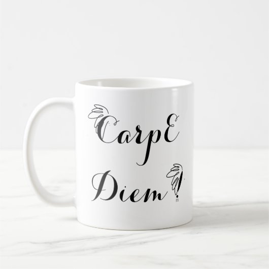 Mug classique Carpe Diem コーヒーマグカップ (左)