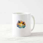 Mug Classique Coucher de Soleil Tropical – Design コーヒーマグカップ (正面右)