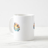 Mug Classique Coucher de Soleil Tropical – Design コーヒーマグカップ (正面左)