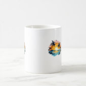 Mug Classique Coucher de Soleil Tropical – Design コーヒーマグカップ (中央)