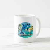 Mug Classique Dauphin Tropical – Sun, Sea & Smile コーヒーマグカップ (正面右)