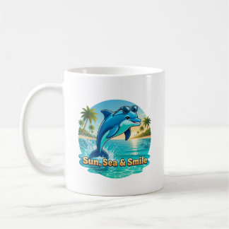 Mug Classique Dauphin Tropical – Sun, Sea & Smile コーヒーマグカップ