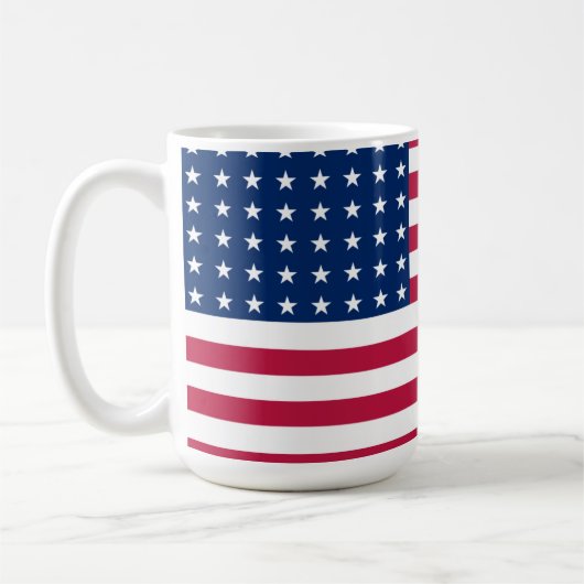 Mug classique drapeau USA コーヒーマグカップ (左)