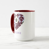 Mug Cœur de Violettes Edition  "MY LOVE" マグカップ (正面左)