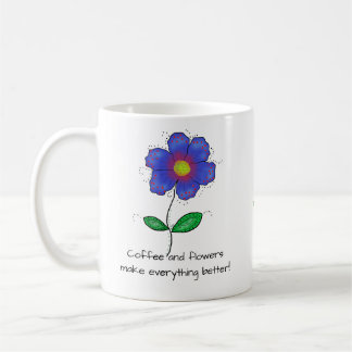 Mug  "Coffee and flowers make everything better!" コーヒーマグカップ